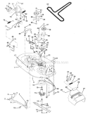 Page J Diagram and Parts List for WE12542D  Weed Eater Lawn Tractor
